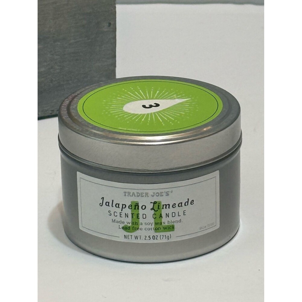 New Trader Joe’s Jalapeño Limeade Soy Blend Scented Candle 2.5 Oz